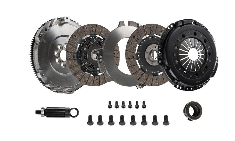 DKM Clutch BMW E46 M3 MS Twin Disc Clutch Kit w/Steel Flywheel (660 ft/lbs Torque) - Corvette Realm