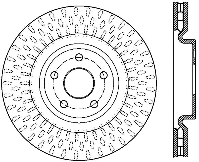 StopTech 12-13 Jeep SRT8 Front Right Slotted Sport Brake Rotor - Corvette Realm