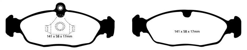 EBC 97-99 Aston Martin DB7 3.2 Supercharged Redstuff Rear Brake Pads - Corvette Realm