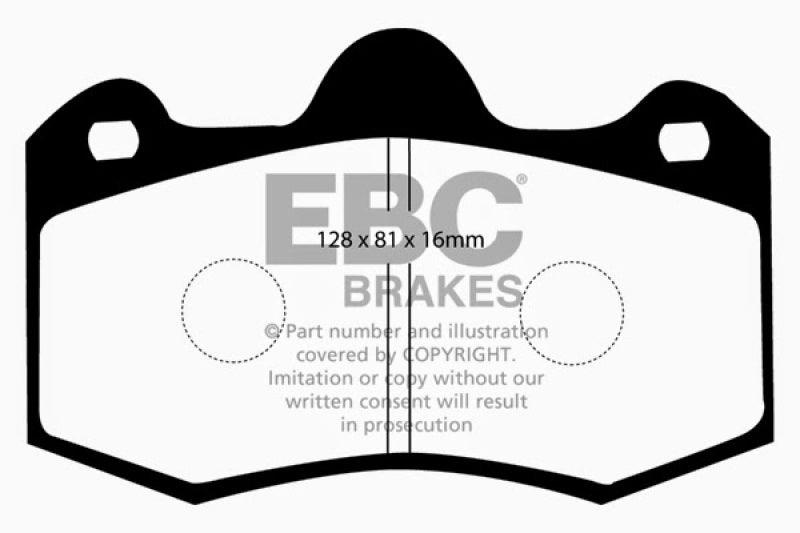 EBC 11+ Mclaren MP4-12C 3.8 Twin Turbo Bluestuff Rear Brake Pads - Corvette Realm