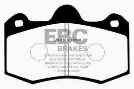 EBC 10+ Lotus Evora 3.5 Redstuff Front Brake Pads - Corvette Realm