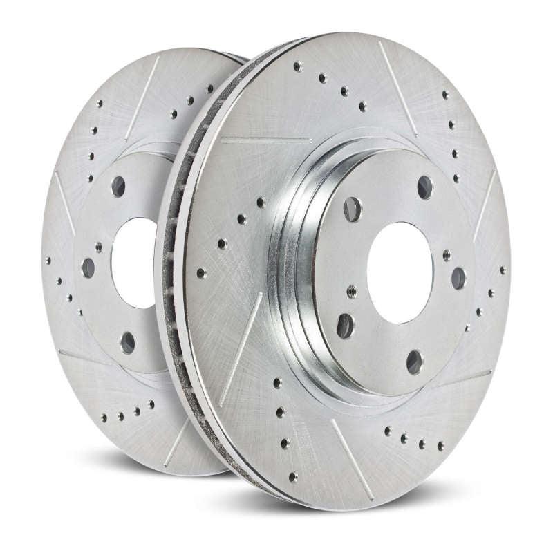 Power Stop 07-09 Chrysler Aspen Front Evolution Drilled & Slotted Rotors - Pair - Corvette Realm