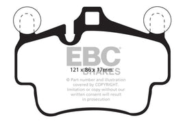 EBC 07-08 Porsche 911 (997) (Cast Iron Rotor only) 3.6 Carrera 2 Bluestuff Front Brake Pads - Corvette Realm