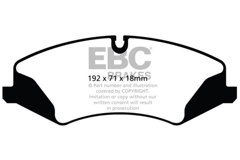 EBC 14+ Land Rover LR4 3.0 Supercharged Greenstuff Front Brake Pads - Corvette Realm