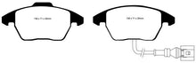 Load image into Gallery viewer, EBC 06-13 Audi A3 2.0 Turbo (Girling rear caliper) Redstuff Front Brake Pads - Corvette Realm