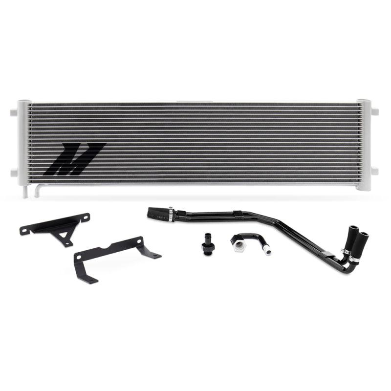 Mishimoto 17-19 Ford 6.7L Powerstroke Transmission Cooler Kit Silver - Corvette Realm