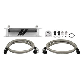 Mishimoto Universal 10 Row Oil Cooler Kit (Metal Braided Lines) - Corvette Realm