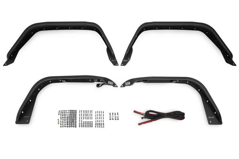 DV8 Offroad 20-23 Jeep Gladiator JT Slim Fender Flares - Corvette Realm