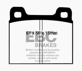 EBC 73-77 Porsche 911 2.7L Redstuff Front/Rear Brake Pads - Corvette Realm