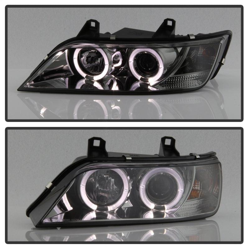 Spyder BMW Z3 96-02 Projector Headlights LED Halo Smoke High H1 Low H1 PRO-YD-BMWZ396-HL-SM - Corvette Realm