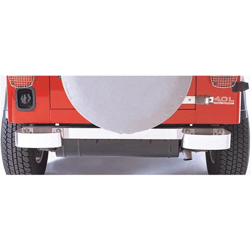 Rugged Ridge 76-95 Jeep CJ / Jeep Wrangler Stainless Steel Rear Bumperettes - Corvette Realm