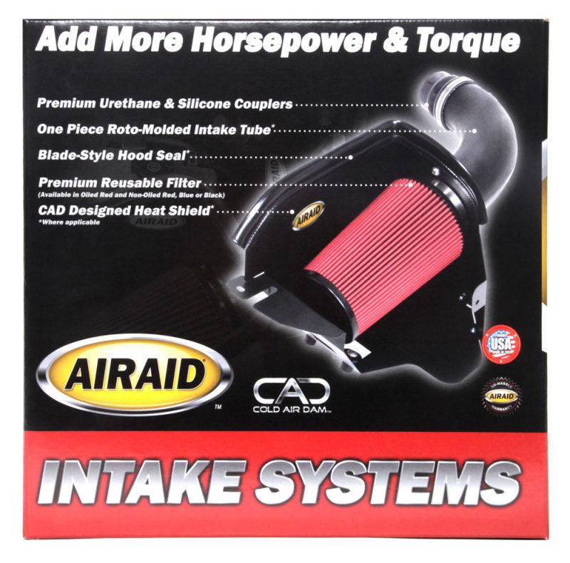 Airaid 11-14 Ford Mustang 3.7L V6 MXP Intake System w/ Tube (Dry / Red Media) - Corvette Realm