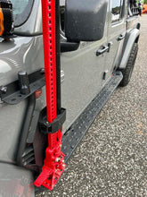 Load image into Gallery viewer, Go Rhino 18-24 Jeep Wrangler JL/JLU/JT Front Fender Jack Mount for Hi-Lift Jack - Tex. Blk - Corvette Realm