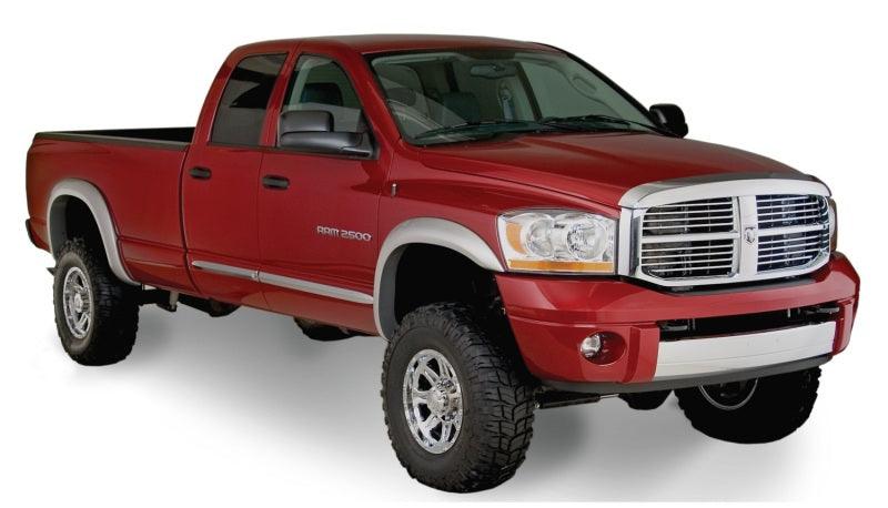 Bushwacker 02-08 Dodge Ram 1500 Fleetside Extend-A-Fender Style Flares 4pc 78.0/96.0in Bed - Black - Corvette Realm