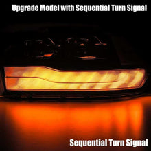 Load image into Gallery viewer, AlphaRex 09-18 Dodge Ram 1500HD LUXX LED Proj Headlights Plnk Style Blk w/Activ Light/Seq Signal/DRL - Corvette Realm