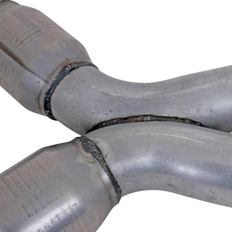 BBK 79-04 Mustang Coyote Swap Short Mid X Pipe w Catalytic Converters 3.0 For BBK Long Tube Headers - Corvette Realm