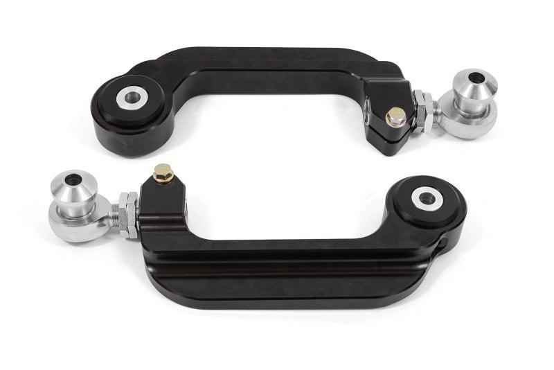 BMR 15-21 S550 Mustang Billet Aluminum Camber Links Adjustable (Delrin/Rod ends) - Black Anodized - Corvette Realm