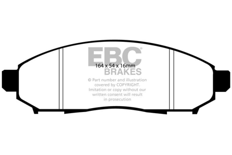 EBC 05+ Nissan Frontier 2.5 2WD Greenstuff Front Brake Pads - Corvette Realm