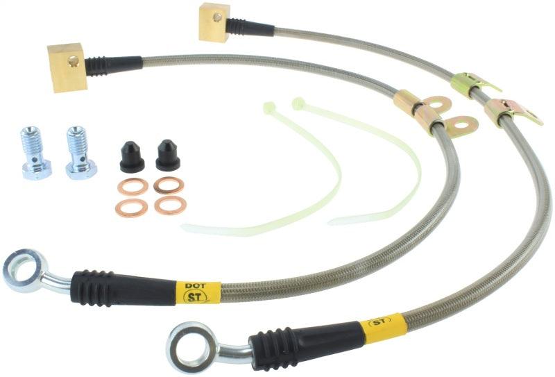 StopTech 06-09 Chevy Trailblazer Stainless Steel Front Brake Lines - Corvette Realm