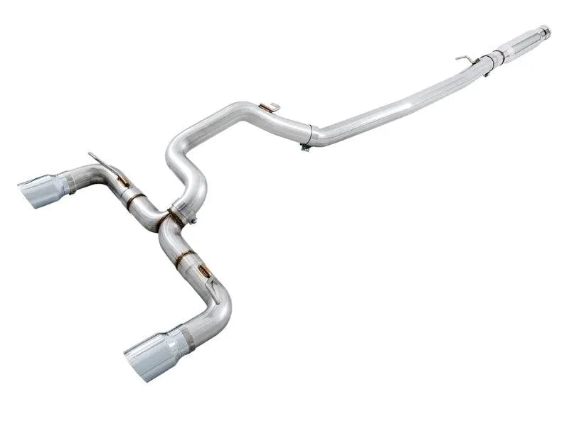 AWE Tuning Ford Focus RS Track Edition Cat-back Exhaust - Chrome Silver Tips - Corvette Realm