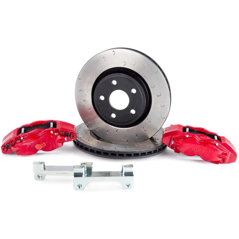 Alcon 2018+ Jeep JL 350x32mm Rotors 6-Piston Red Calipers Front Brake Upgrade Kit - Corvette Realm