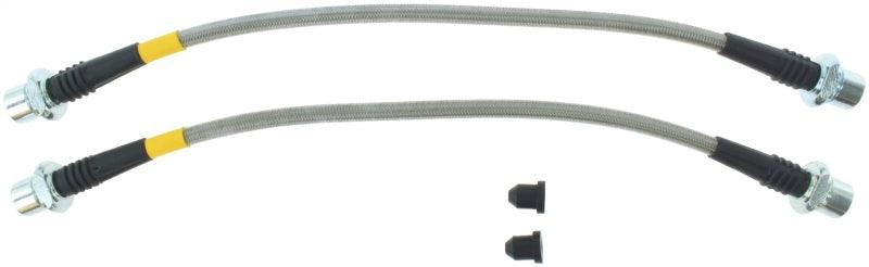 StopTech 08-12 Toyota Sequoia/07-12 Tundra Front Stainless Steel Brake Lines - Corvette Realm