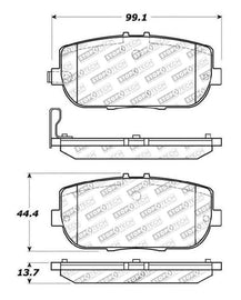 StopTech OE Fit Rear Sport Brake Pads - Corvette Realm
