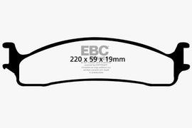 EBC 06-11 Dodge Ram 1500 Mega Cab 2WD Greenstuff Front Brake Pads - Corvette Realm