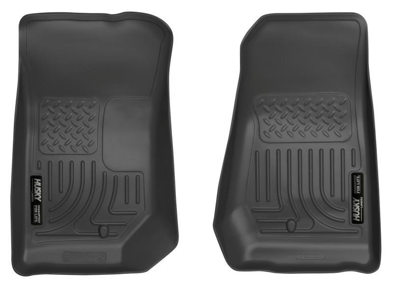 Husky Liners 07-12 Jeep Wrangler WeatherBeater Black Floor Liners - Corvette Realm