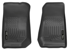 Load image into Gallery viewer, Husky Liners 07-12 Jeep Wrangler WeatherBeater Black Floor Liners - Corvette Realm