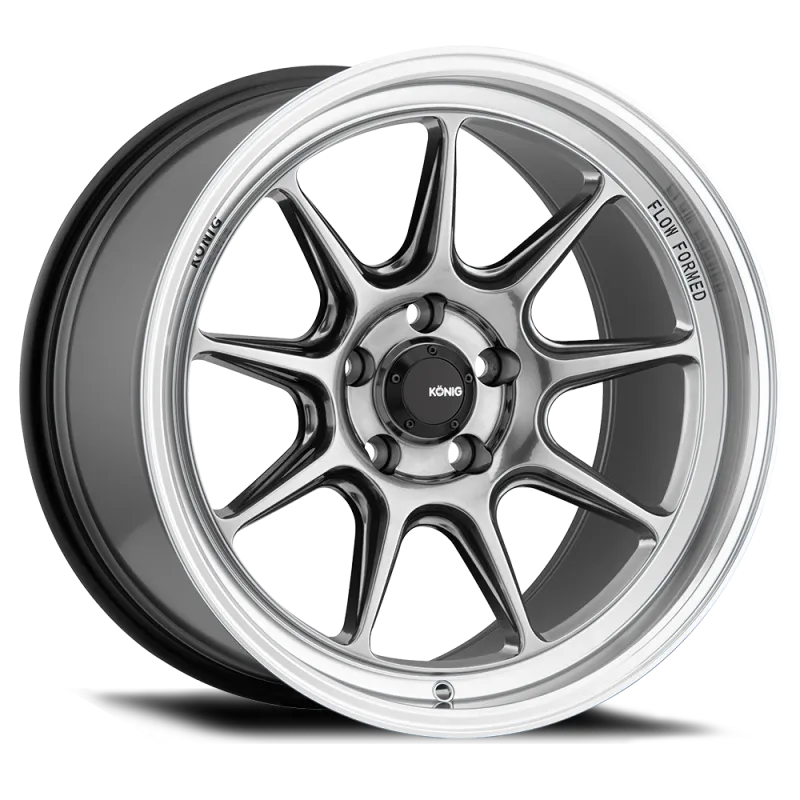 Konig Countergram 18x8.5 5x112 ET43 Hyper Chrome / Machined Lip