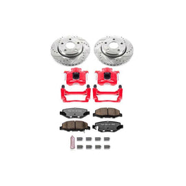 Power Stop 07-17 Jeep Wrangler Front Z36 Truck & Tow Brake Kit w/Calipers - Corvette Realm