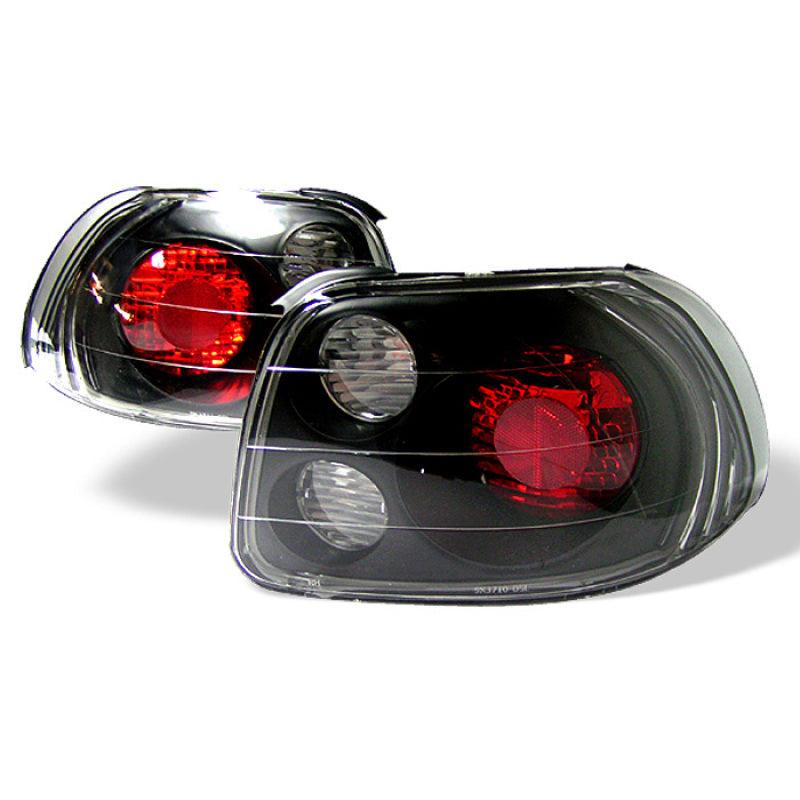 Spyder Honda Del Sol 93-97 Euro Style Tail Lights Black ALT-YD-HDS93-BK - Corvette Realm