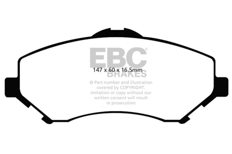EBC 08-11 Chrysler Town & Country 3.3 Yellowstuff Front Brake Pads - Corvette Realm