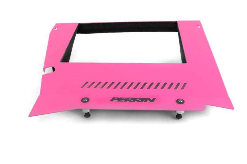 Perrin 2015+ Subaru WRX Engine Cover Kit (Intercooler Shroud + Pulley Cover) - Hyper Pink - Corvette Realm