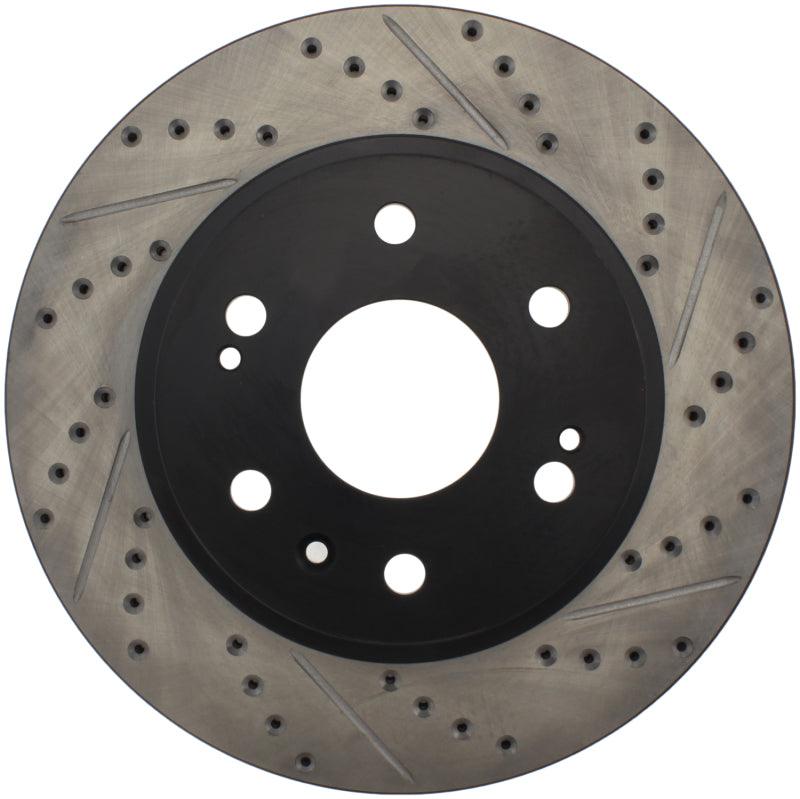 StopTech 05-10 GMC Sierra 1500 (w Rear Drum) / 07-09 GMC Yukon Front Right Slotted & Drilled Rotor - Corvette Realm