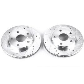 Power Stop 91-95 Toyota MR2 Front Evolution Drilled & Slotted Rotors - Pair - Corvette Realm