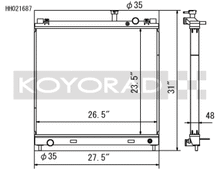 Load image into Gallery viewer, Koyo 04-13 Nissan Titan/Armade/QX56 5.6L V8 (Req. Trans Cooler) Radiator
