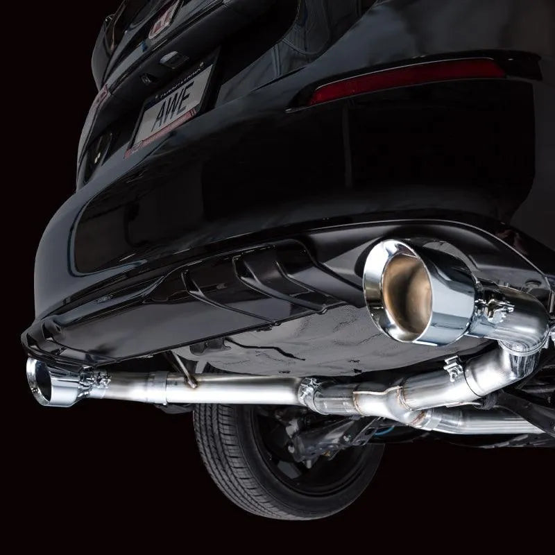 AWE Tuning 22+ Honda Civic Si/Acura Integra Track Edition Catback Exhaust - Dual Chrome Silver Tips - Corvette Realm