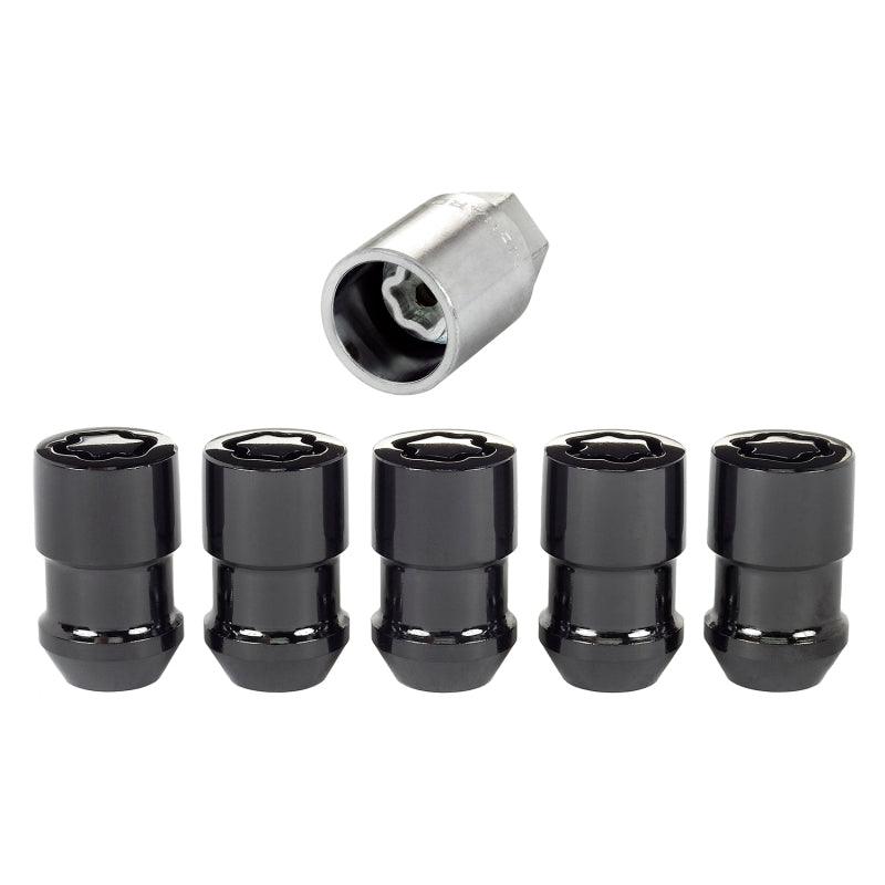 McGard Wheel Lock Nut Set - 5pk. (Cone Seat) M12X1.5 / 3/4 Hex / 1.46in. Length - Black - Corvette Realm