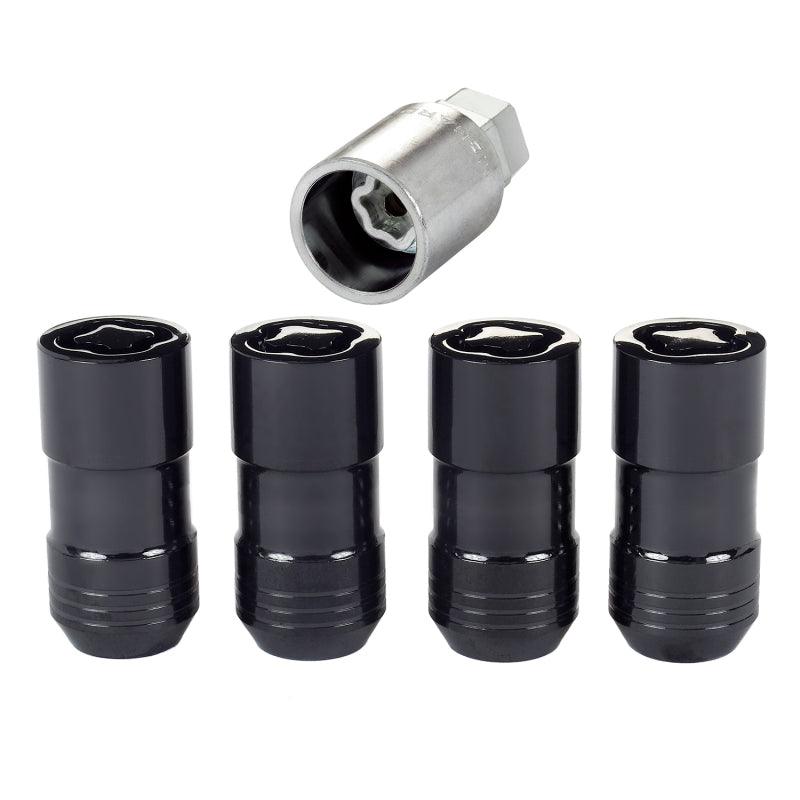 McGard Wheel Lock Nut Set - 4pk. (Cone Seat) M14X1.5 / 21mm & 22mm Dual Hex / 1.965in. L - Black - Corvette Realm