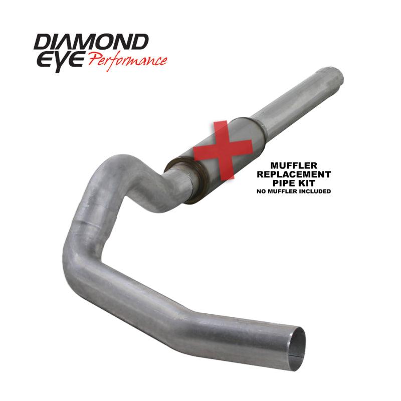 Diamond Eye KIT 5in CB MFLR RPLCMENT PIPE SGL AL: 2004.5-2007.5 DODGE CUMMINS 600 - Corvette Realm