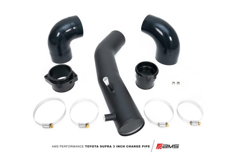 AMS Performance 2020+ Toyota Supra A90 Aluminum 3in Charge Pipe Kit - Corvette Realm