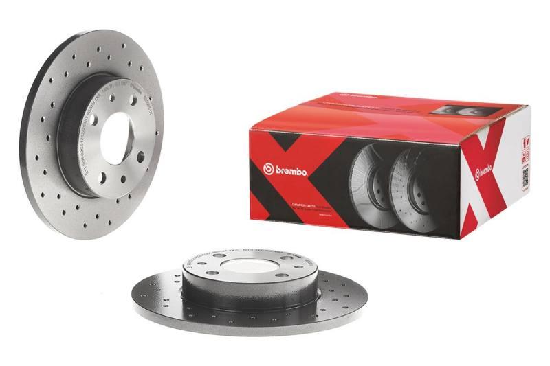 Brembo 2004 Subaru Impreza Front Premium Xtra Cross Drilled UV Coated Rotor - Corvette Realm