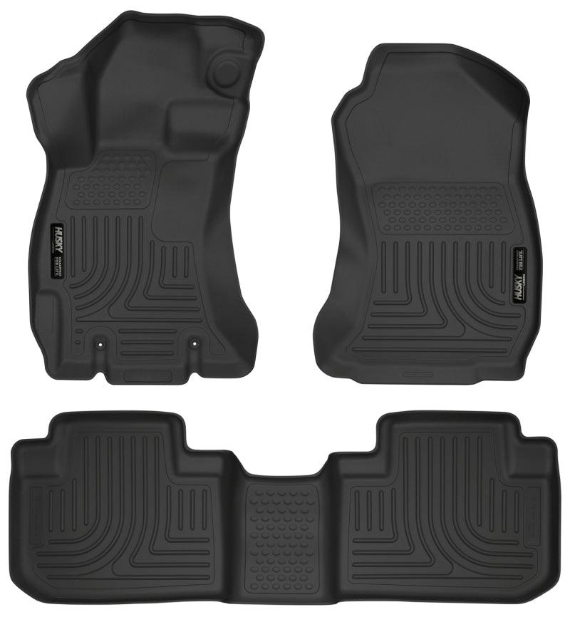 Husky Liners 14 Subaru Forester Weatherbeater Black Front & 2nd Seat Floor Liners - Corvette Realm