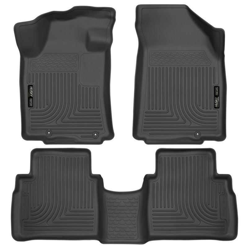 Husky Liners 2016 Nissan Maxima WeatherBeater Front and Second Row Black Floor Liners - Corvette Realm