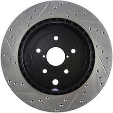 Load image into Gallery viewer, StopTech 08+ Subaru STI (Will Not Fit 05-07) Slotted &amp; Drilled Sport Brake Rotor - Corvette Realm