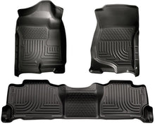 Load image into Gallery viewer, Husky Liners 07-13 GM Escalade ESV/Avalanche/Suburban WeatherBeater Black Front/2nd Row Floor Liners - Corvette Realm