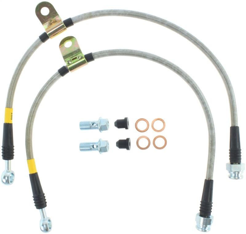 StopTech 10 Hyundai Genesis Front Stainless Steel Brake Lines - Corvette Realm