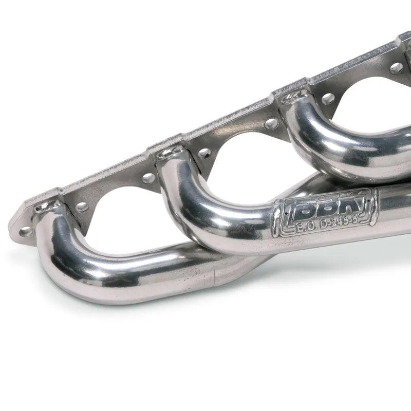 BBK 79-93 Mustang 5.0 Shorty Unequal Length Exhaust Headers - 1-5/8 Silver Ceramic - Corvette Realm